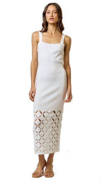 CUT OUT DETAIL KNIT SWEATER DRESS *LOW STOCK*