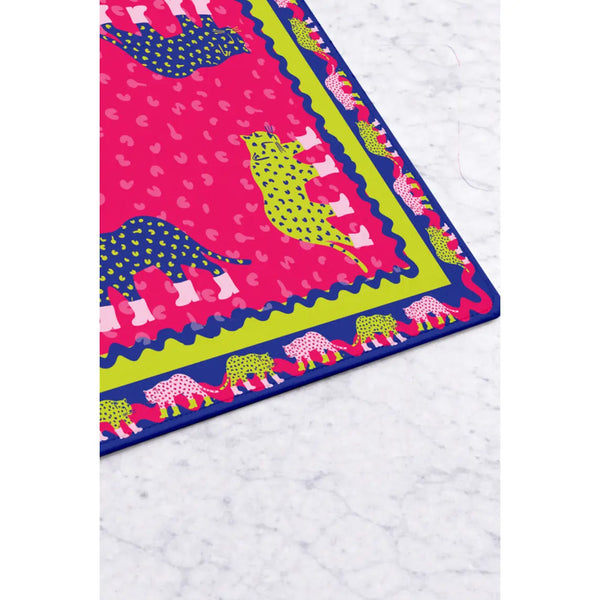 Mahjong Mat in Cheetah Print