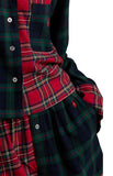 Plaid Flannel Crop Top & Boxer PJ Set