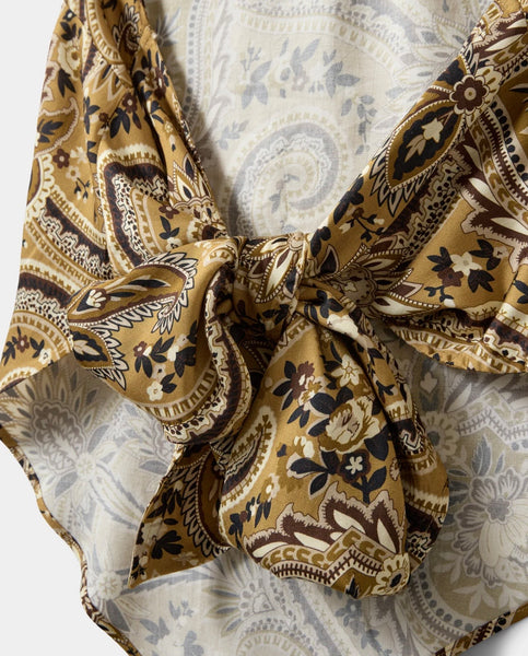 RAESW PAISLEY PRINTED HALTERNECK TOP & SHORT SET