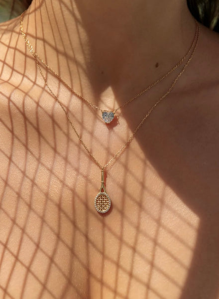 TENNIS RACQUET GOLD NECKLACE *LAST ONE*