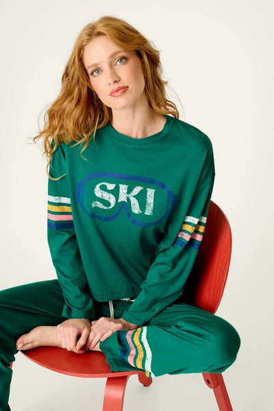 Ski Goggles Graphic Long Sleeve PJ/Loungewear Set