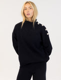 BLAKE NAVY MOCKNECK SWEATER