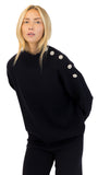 BLAKE NAVY MOCKNECK SWEATER