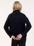 BLAKE NAVY MOCKNECK SWEATER