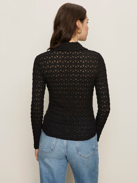 DREAMGIRL LACE BUTTON UP *LAST ONE - Sz XS*