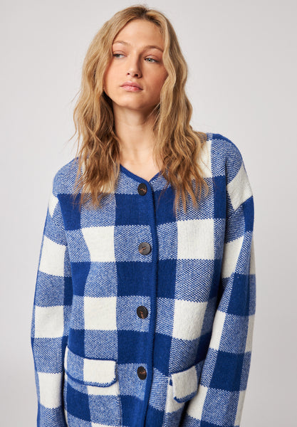 JONES BLUEBERRY PLAID SHACKET
