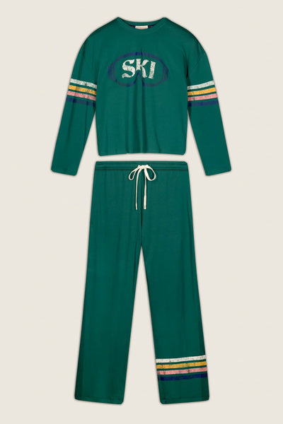 Ski Goggles Graphic Long Sleeve PJ/Loungewear Set