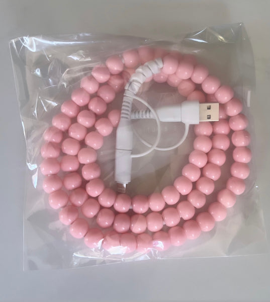UNIVERSAL PHONE CORD CHARGER - PINK