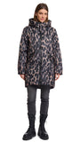 LUNE PADDED JACKET W/ HOOD - LEOPARD