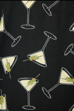 Merrier With A Martini 3-Piece Flannel PJ Set
