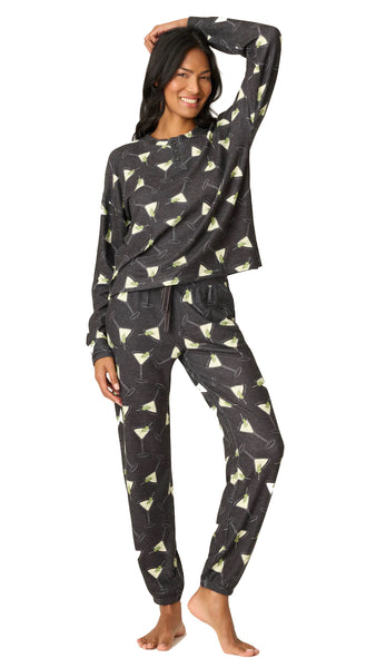 Merrier With A Martini PJ Set