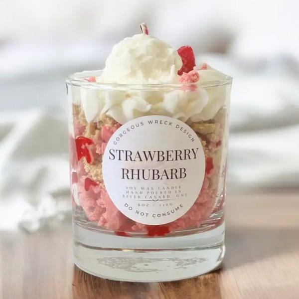 STRAWBERRY RHUBARB DESSERT CANDLE