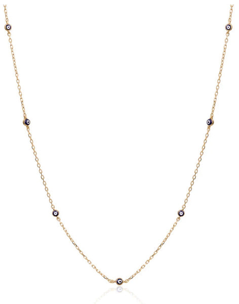 LIGHT EVIL EYE NECKLACE