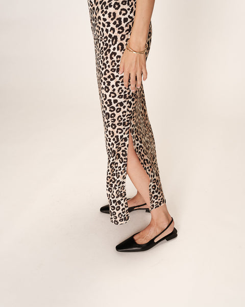 RAY LONG LEOPARD DRESS