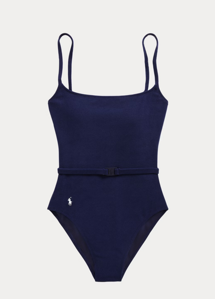 Belted One-Piece Swimsuit