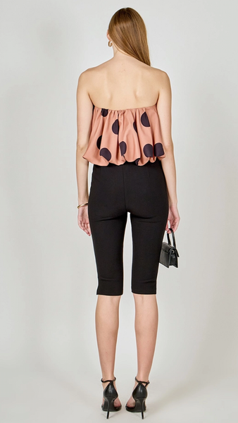 POLKA DOT BUBBLE TUBE TOP