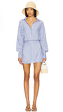 NORA STRIPE SHIRT DRESS