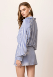 NORA STRIPE SHIRT DRESS
