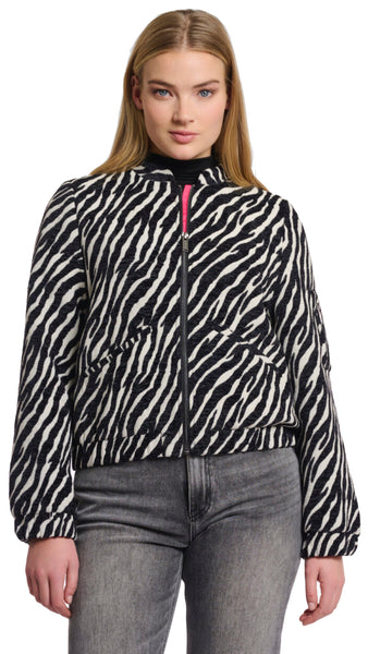 Rino & Pelle Reversible Andrea Bomber Jacket Black Zebra *LOW STOCK*