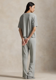 Waffle-Knit Pajama Set Short Sleeve Lounge/PJ Set