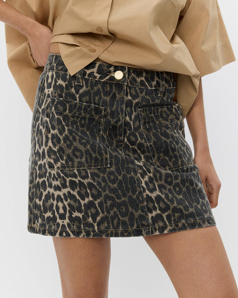 LEONASW LEOPARD SKIRT