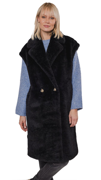 4si3nna teddy faux fashion fur jacket