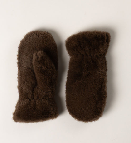 FAUX FUR LUXE MITTENS