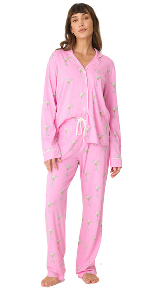 PLAYFUL PRINTS DIRTY MARTINI LONG SLEEVE PANT SET *LAST ONE - Sz L*