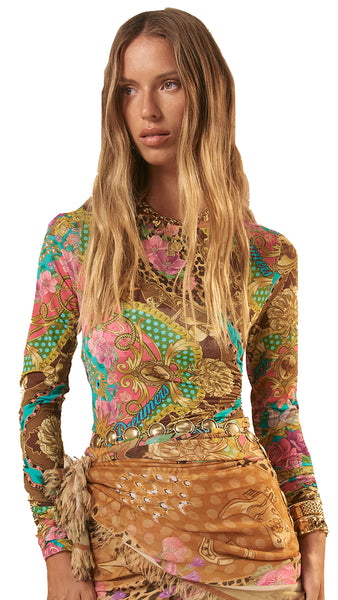 Lovers & Dreamers Mesh Long Sleeve Top *LAST ONE - Sz Xs*