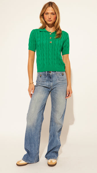 TIMMY S/S POLO SWEATER TOP