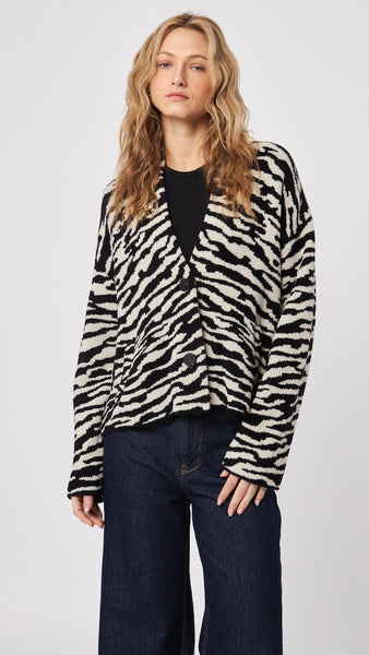 XAVIAR ZEBRA CARDIGAN