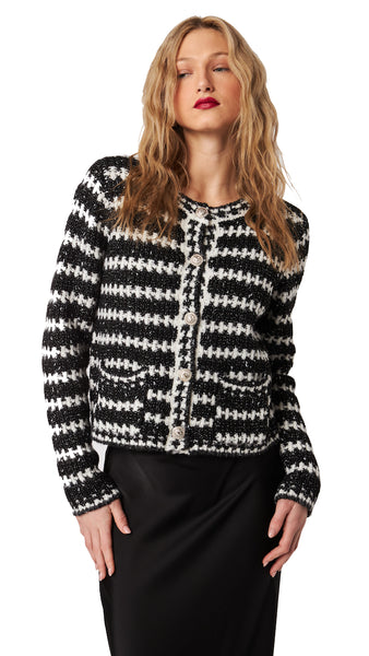 HENRI CAVIAR QUARTZ CARDIGAN