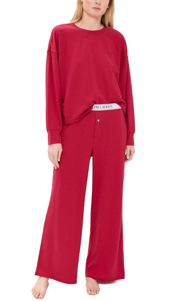 French Terry Long Sleeve Sweatshirt Lounge/PJ Set *LAST ONE -M*