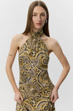 RAESW PAISLEY PRINTED HALTERNECK TOP & SHORT SET
