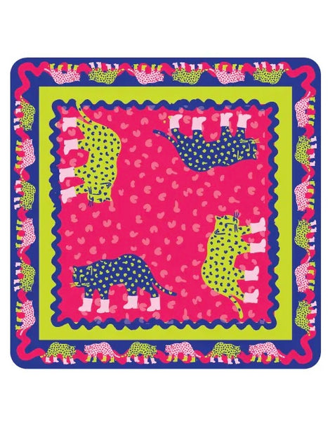 Mahjong Mat in Cheetah Print