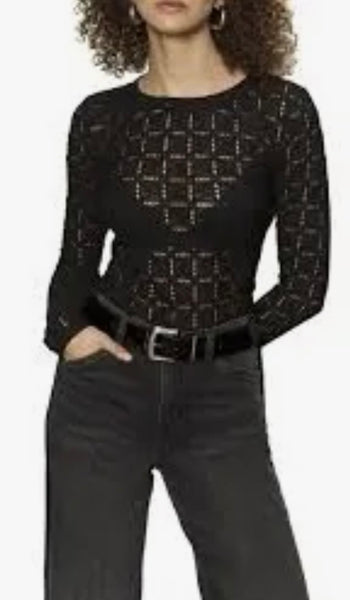 Eyelet Lace Long-Sleeve Perfect Tee