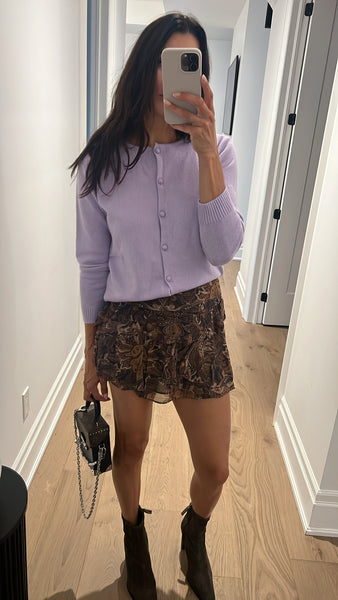 JUDD LAVENDER CARDIGAN