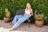High Rise Quilted Wide Leg Jean *LAST ONE - Sz 29*
