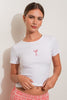 MARTINI EMBROIDERED TEE *LAST ONE - Sz S*