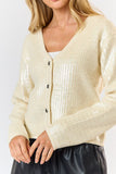 SEQUIN SWEATER CARDIGAN *LAST ONE*