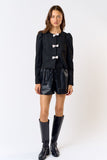 Rhinestone bow jacket *LAST ONE - Sz L*