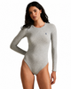 Polo Cotton L/S Sleeve Thong Bodysuit