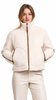 JAYDEE FLEECE JACKET w/ PLEATHER TRIM