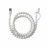 UNIVERSAL PHONE CORD CHARGER - PEARL