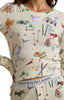 POLO HENLEY & JOGGER SET - TRAVEL SKI PRNT