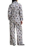 Iconic Polo Bear Cotton Sateen Madison Button Up Pajama Set - Polo Ralph Lauren