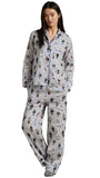 Iconic Polo Bear Cotton Sateen Madison Button Up Pajama Set - Polo Ralph Lauren