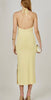 FLOWER DETAIL HALTER MAXI DRESS