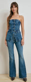 THE PHOEBE DENIM BUSTIER